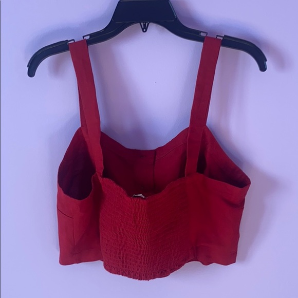 🆕 Button Down Cropped Tank - Picture 4 of 4